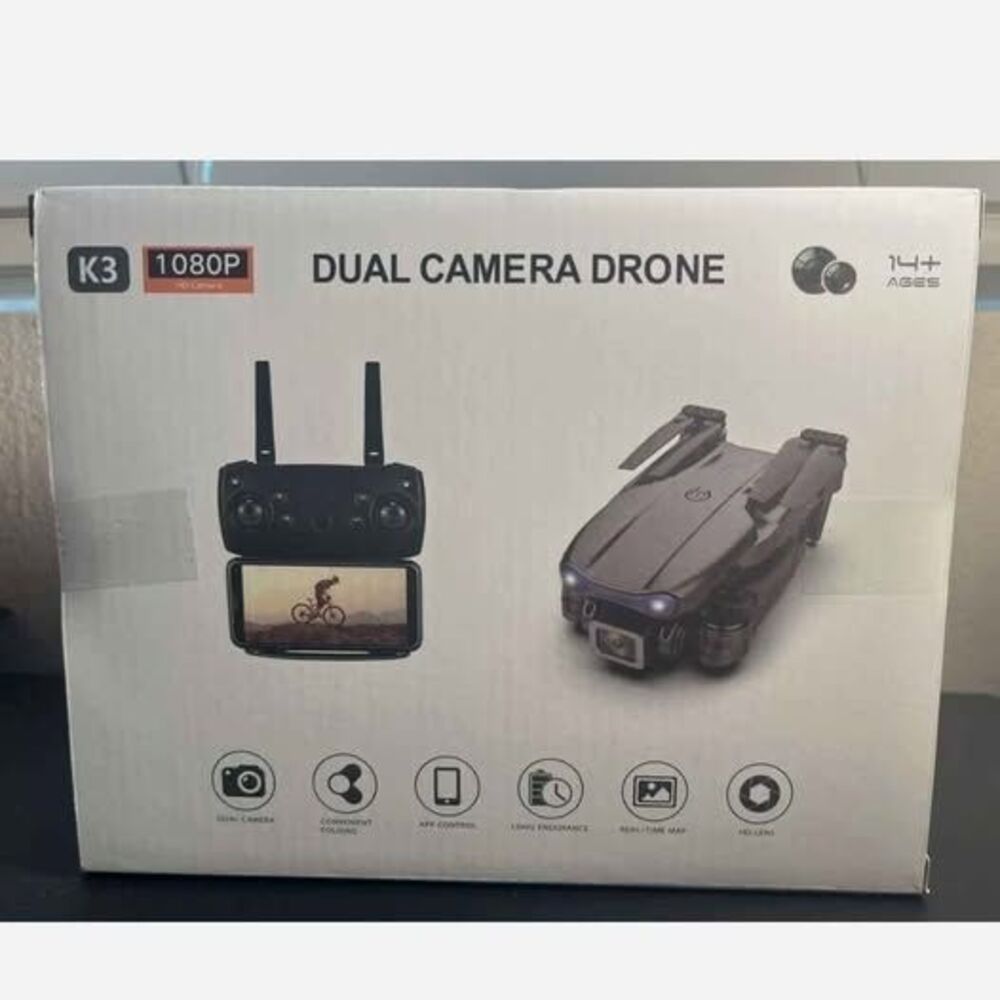 K3 1080p Dual Camera Drone Quadcoptor App Control HD Lens